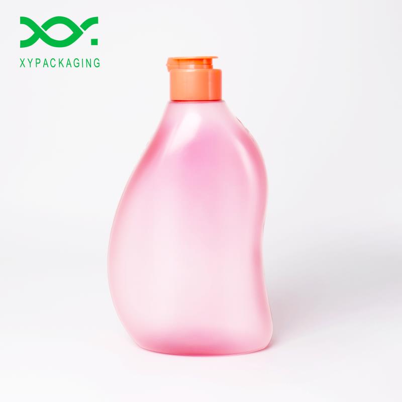 Pink Portable PET Laundry Detergent Bottle